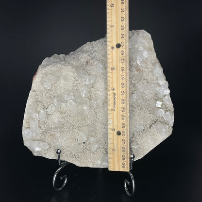 A zeolite cluster with distinctive earth-toned crystal formations.