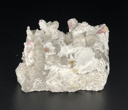 Orthoclase with Quartz and Tourmaline Cluster | 16 ounces