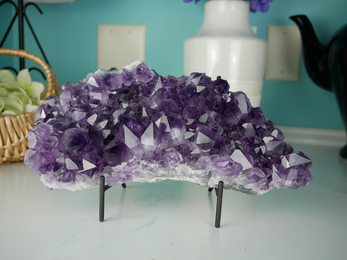 Amethyst Cluster | 11 inches | 98.3 ounces This & That Minerals