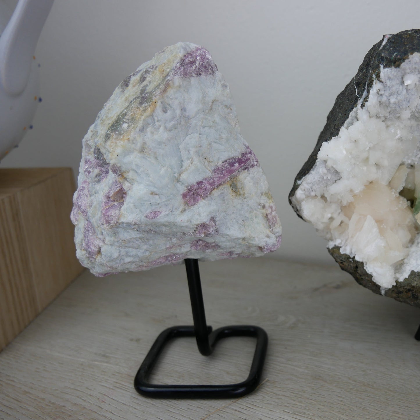 Pink Tourmaline on Stand This & That Minerals