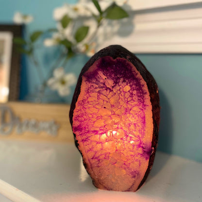 Purple Agate Lamp | 6 inches This & That Minerals