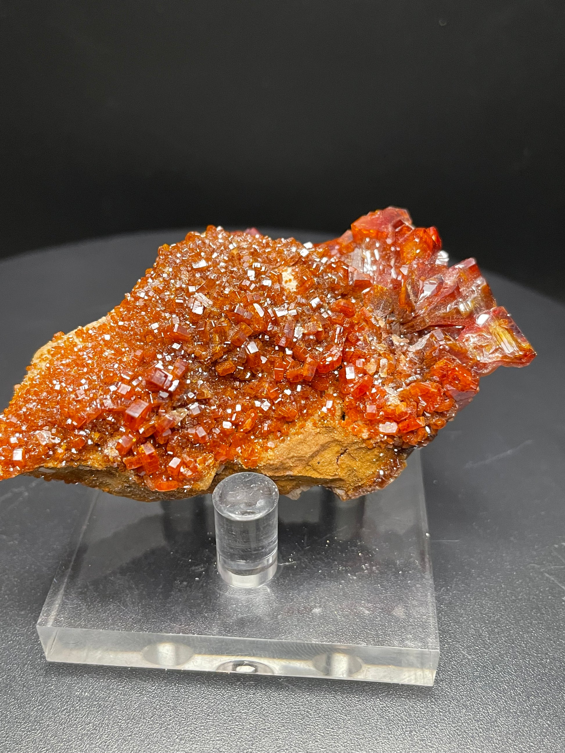 Vanadinite Crystals on Sandstone | 70 grams This & That Minerals