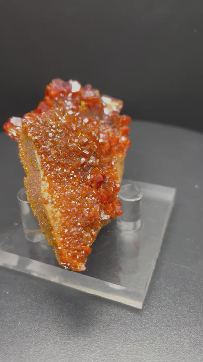 Vanadinite Crystals on Sandstone | 70 grams